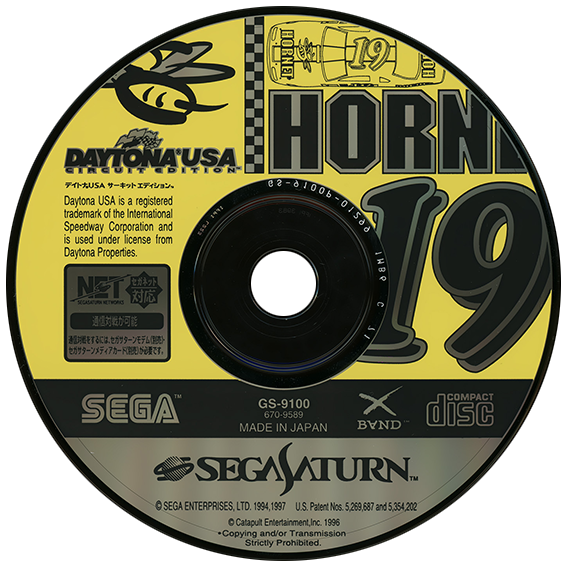 Daytona USA Circuit Edition box art for Sega Saturn